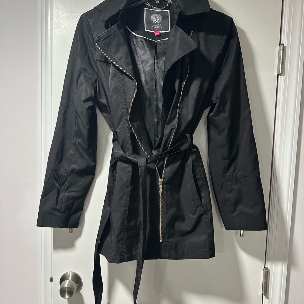 Vince Camuto Black Trench Coat